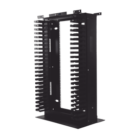 Rack de Acero de 4ft x 19in, 24UR con Organizadores Verticales Y Guía Superior para Cableado.