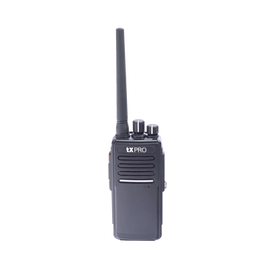 Radio Portátil UHF 400-512 MHz, Digital DMR y Analógico, 5 W, Incluye antena, batería, cargador y clip,  16 canales preconfigurados