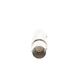 Adaptador Tipo Barril para 75 Ohm de Conectores BNC Hembra a BNC Hembra, Niquel / Oro / Teflón.