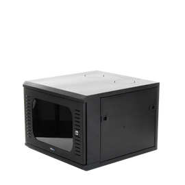 Gabinete para Montaje en Pared, con Puerta de Cristal Templado, con 6 Unidades de Rack, de 19in, Fabricado en Acero