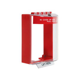 Cubierta Universal Stopper® con Sirena, Etiqueta de Incendio en Español Cubierta Universal Stopper® con Sirena, Etiqueta de Incendio en Español