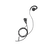 Micrófono de solapa con audífono ajustable al oído para HYT TC-610P/TC-780