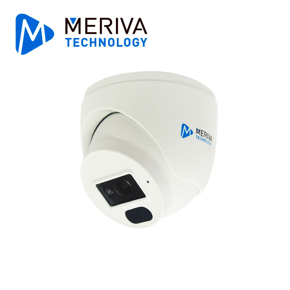CAM IP DOMO MERIVA TECHNOLOGY MFD-200S3L / 2MP / 2.8MM / H.265 / 20M IR / MICRÓFONO INTEGRADO / MIA INTEGRADO / METAL-PLÁSTICA / IP67 / POE / 12VCD