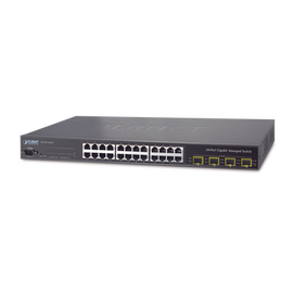 Switch Administrable L2+ de 24 puertos 10/100/1000T con 4 puertos combo TP/SFP Gigabit