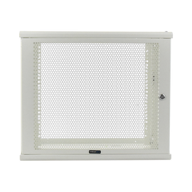 Gabinete Linkedpro de Montaje en Pared, 19in, Puerta Perforada, 9 UR, 450 mm de Profundidad, Color Blanco