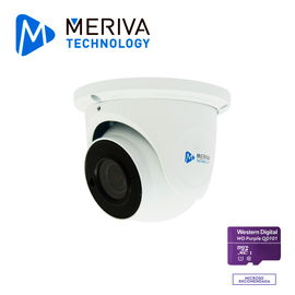 CAM IP DOMO EYEBALL MERIVA TECHNOLOGY MFD-500ZS3A / 5MP / 2.8-12MM LENTE MOTORIZADO / H.265 / 50M IR / MICRÓFONO INTEGRADO / MIA INTEGRADO / METALICA / IP67 / POE / 12VCD