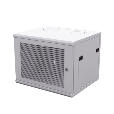 Gabinete Linkedpro de Montaje en Pared, de 19in, Puerta Perforada, 6 UR, 450 mm de Profundidad, Color Blanco
