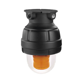Luz estroboscópica a prueba de explosiones ideal para ambientes peligrosos, 120Vca, ámbar, montaje no incluido