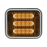 Luz perimetral led prizm  II de 7x9 con bisel, lente de color y ref 8, ambar