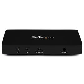 StarTech.com Divisor HDMI de 2 Puertos de Vídeo 4K - Splitter Multiplicador 1x2 HDMI de Aluminio Sólido - 4K 30 Hz
