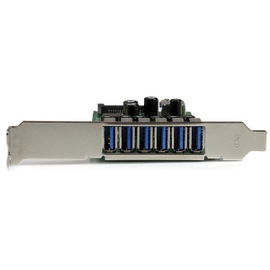 StarTech.com Adaptador tarjeta PCI Express de 7 puertos USB 3.0 con perfil bajo o completo