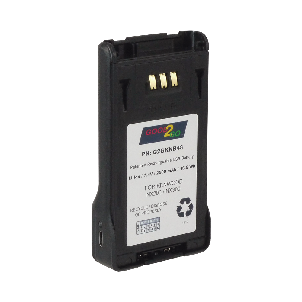 Batería Li-Ion 2000 mAh  para radios Kenwood NX200/300.