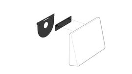 Logitech Tap Wall Mount - Kit de montaje para controlador de videoconferencia - para Room Solution Base Bundle, Huddle, Large; Tap Logitech Tap Wall Mount - Kit de montaje para controlador de videoconferencia - para Room Solution Base Bundle, Huddle, Large; Tap