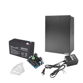 Kit con fuente ALTRONIX de 12 Vcd a 4 Amper, incluye transformador y batería de 7 Amper