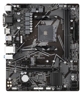 Gigabyte A520M S2H - 1.0 - placa base - micro ATX - Socket AM4 - AMD A520 Chipset - USB 3.2 Gen 1 - Gigabit LAN - Tarjeta gráfica (CPU necesaria) - HD Audio (8-canales) Gigabyte A520M S2H - 1.0 - placa base - micro ATX - Socket AM4 - AMD A520 Chipset - USB 3.2 Gen 1 - Gigabit LAN - Tarjeta gráfica (CPU necesaria) - HD Audio (8-canales)