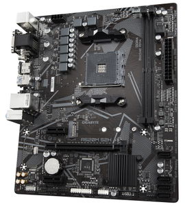 Gigabyte A520M S2H - 1.0 - placa base - micro ATX - Socket AM4 - AMD A520 Chipset - USB 3.2 Gen 1 - Gigabit LAN - Tarjeta gráfica (CPU necesaria) - HD Audio (8-canales) Gigabyte A520M S2H - 1.0 - placa base - micro ATX - Socket AM4 - AMD A520 Chipset - USB 3.2 Gen 1 - Gigabit LAN - Tarjeta gráfica (CPU necesaria) - HD Audio (8-canales)