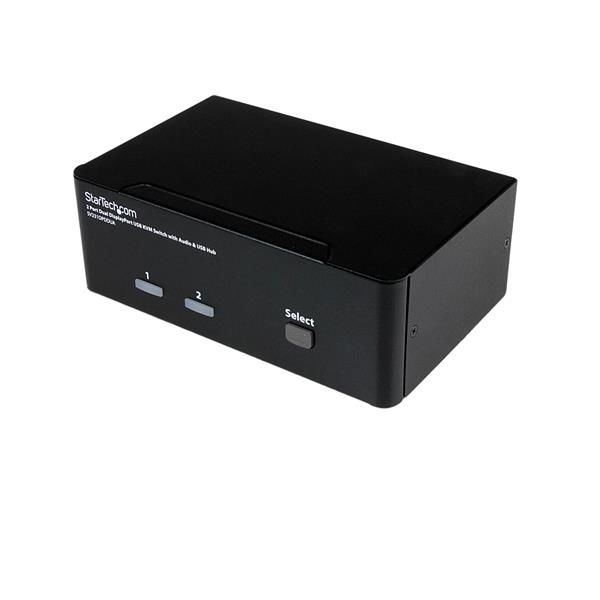 StarTech.com Conmutador Switch KVM - 2 puertos USB 2.0 - Audio Vídeo DisplayPort 2 Monitores StarTech.com Conmutador Switch KVM - 2 puertos USB 2.0 - Audio Vídeo DisplayPort 2 Monitores