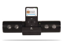 Logitech mm32 Portable Speaker for iPod - Black Negro Logitech mm32 Portable Speaker for iPod - Black Negro