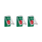 Paquete de 3 Botones con 3 Diferentes Métodos de Activación y 3 Mensajes Diferentes, Color Verde