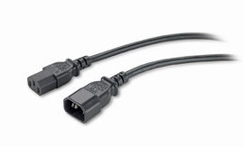 APC PWR Cord C13 - C14, 0.6 m Negro 0,61 m C13 acoplador C14 acoplador