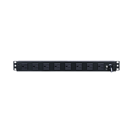 PDU Básico Para Distribución de Energía, Con 8 Tomas NEMA 5-15R Traseras y 2 Tomas 5-15R Frontales, 1UR, 15 Amp, 120 Vca