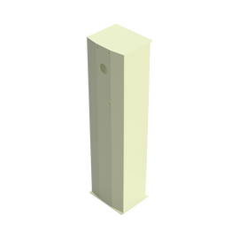 Gabinete Color Beige Para Barrera Came / Compatible con Serie Hibrida / No Incluye Puerta