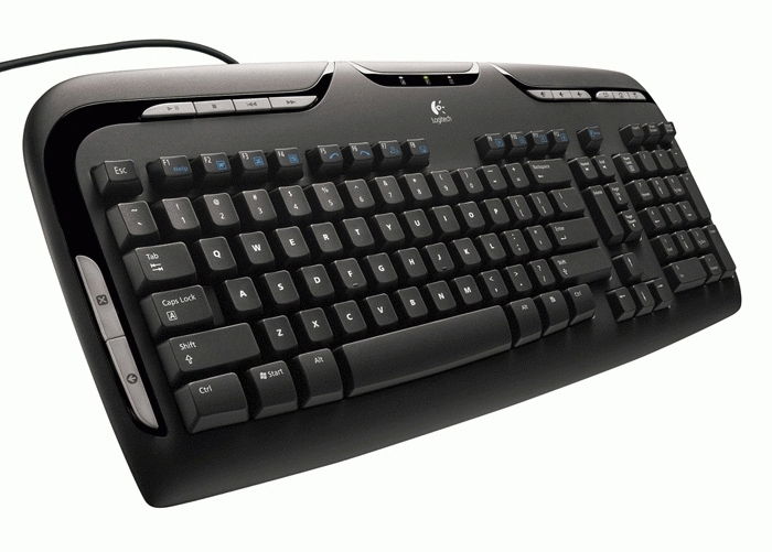 Logitech Media Keyboard teclado PS/2 Negro