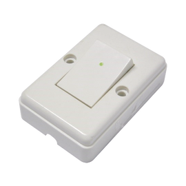 Apagador sencillo visible para sobreponer cuadrado 6a 127v