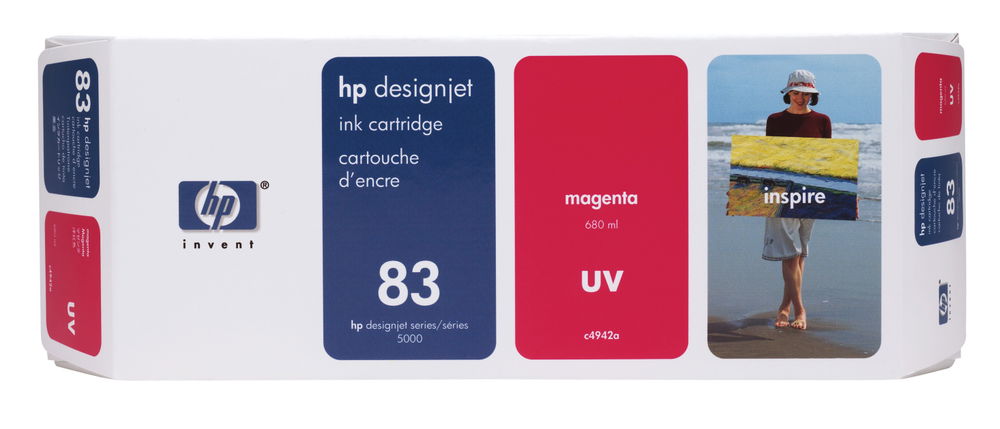 HP 83 680-ml Magenta DesignJet UV Ink Cartridge cartucho de tinta 1 pieza(s) Original HP 83 680-ml Magenta DesignJet UV Ink Cartridge cartucho de tinta 1 pieza(s) Original