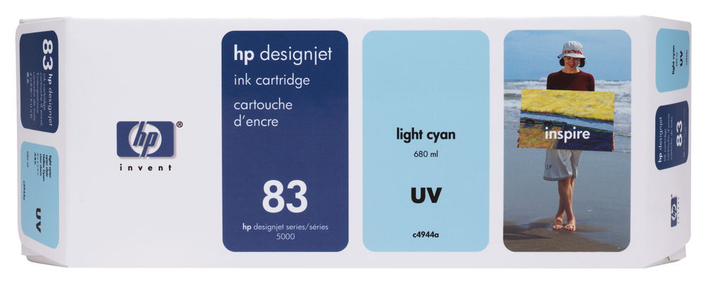 HP 83 680-ml Light Cyan DesignJet UV Ink Cartridge cartucho de tinta 1 pieza(s) Original Cian claro