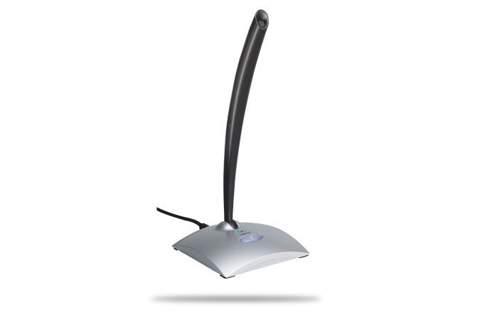 Logitech USB Desktop Microphone Negro, Plata