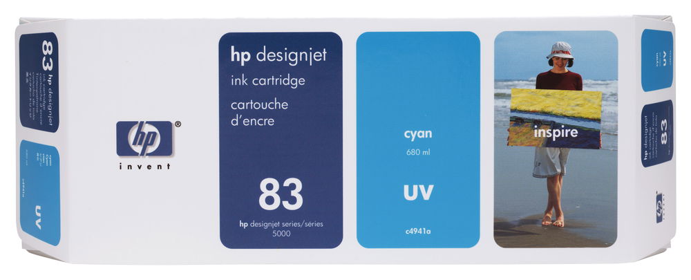 HP 83 680-ml Cyan DesignJet UV Ink Cartridge cartucho de tinta 1 pieza(s) Original Cian HP 83 680-ml Cyan DesignJet UV Ink Cartridge cartucho de tinta 1 pieza(s) Original Cian