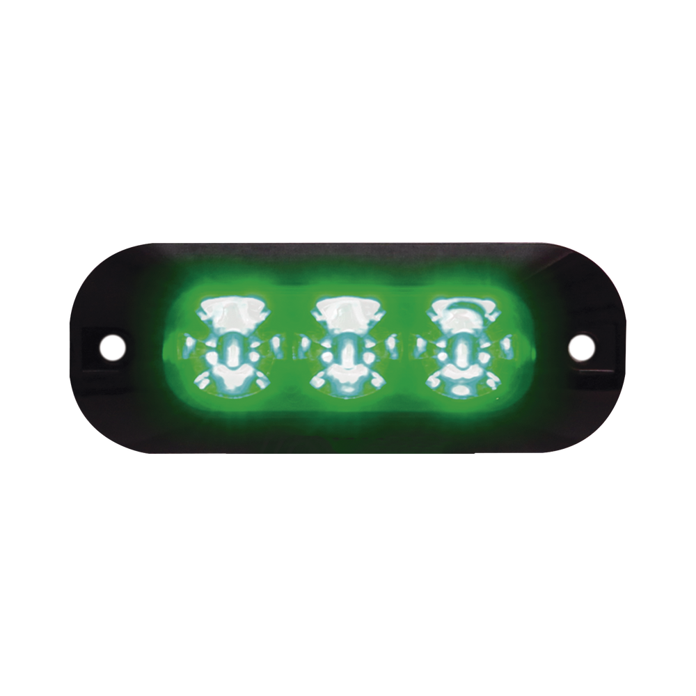Luz perimetral de 3 LEDS color verde