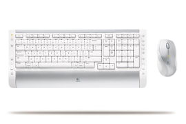 Logitech Cordless Desktop® S 530 Laser for Mac® teclado Ratón incluido RF inalámbrico Blanco