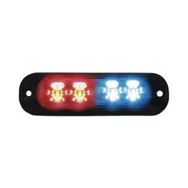 Luz perimetral, 4 LEDs Ultra Brillantes, color Rojo / Azul
