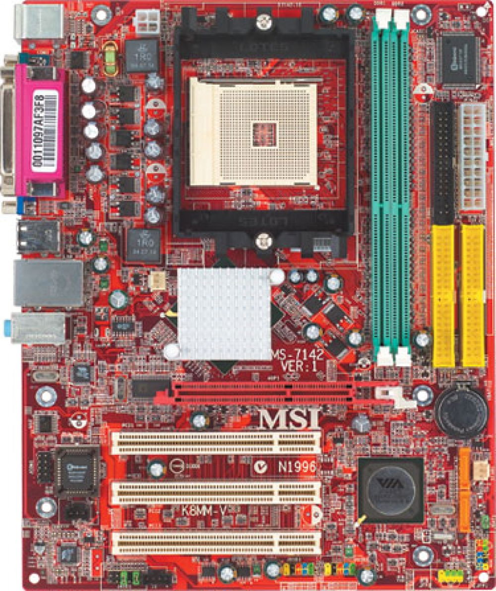 MSI K8MM-V placa base VIA K8M800 Socket 754 micro ATX MSI K8MM-V placa base VIA K8M800 Socket 754 micro ATX