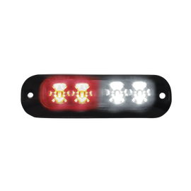 Luz perimetral, 4 LEDs Ultra Brillantes, color Rojo / Claro