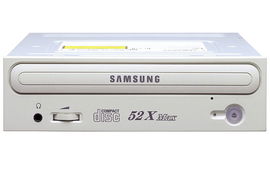 Samsung SC-152A CDROM 52X BULK BLACK BEZEL 10pack unidad de disco óptico Interno