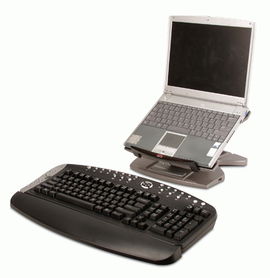 APC Ergonomic Notebook Stand with 4-Port USB 2.0 Hub Plata