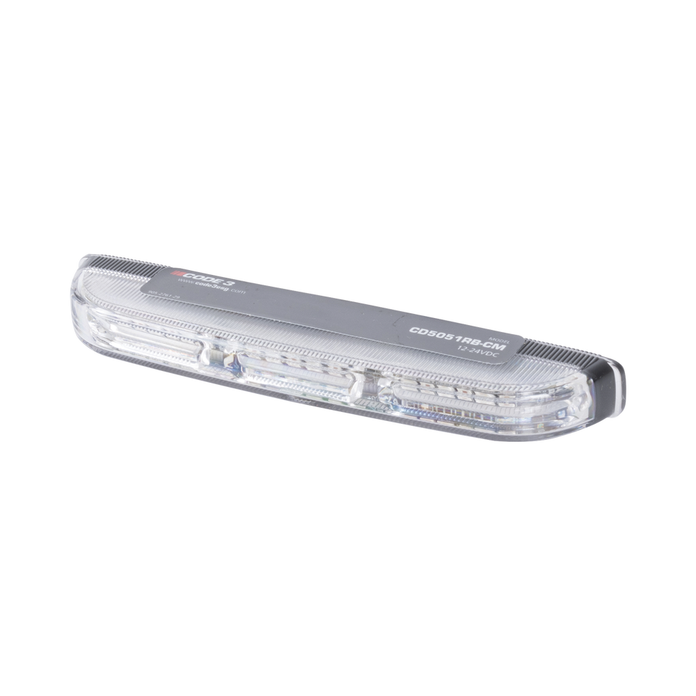 Luz direccional led con montaje: color- dual , estrecho, superficie y rejilla, 69 patrones de flash, 12-24vdc, rojo / azul