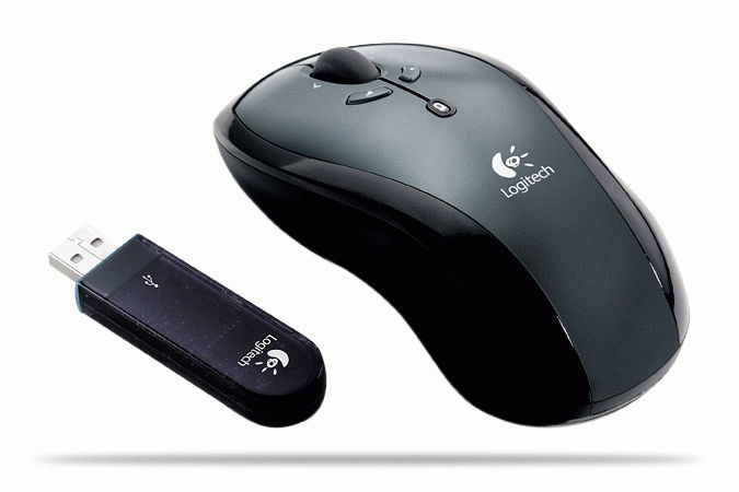Logitech LX7 Cordless Optical Mouse - Grey ratón RF inalámbrico Óptico
