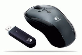 Logitech LX7 Cordless Optical Mouse - Grey ratón RF inalámbrico Óptico
