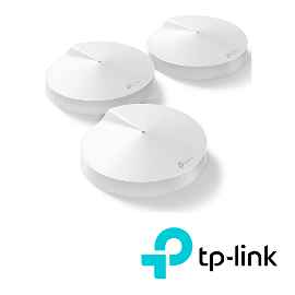 TP-LINK DECO M5 - - sistema Wi-Fi - - hasta 4500 pies cuadrados - malla - 1GbE - Wi-Fi 5 - Bluetooth - Doble banda (paquete de 3)