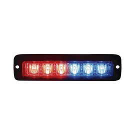 Luz led perimetral MR6 rojo / azul con soporte para empotrar