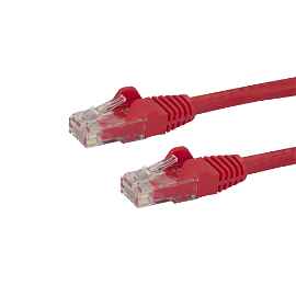 StarTech.com 150 ft Red Cat6 / Cat 6 Snagless Ethernet Patch Cable 150ft - Patch cable - RJ-45 (M) to RJ-45 (M) - 45.7 m - UTP - CAT 6 - molded, snagless - red
