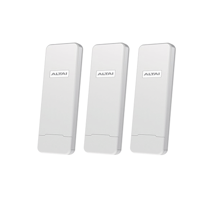 Paquete de 3 Puntos de Acceso C1N Super Wi-Fi  en 2.4 GHz , Con Antenas Integradas Sectorial de 70°, Alta Sensibilidad, Hasta 300 m a un Smartphone, Antena de 10 dBi, Soporta Fichas-Vouchers