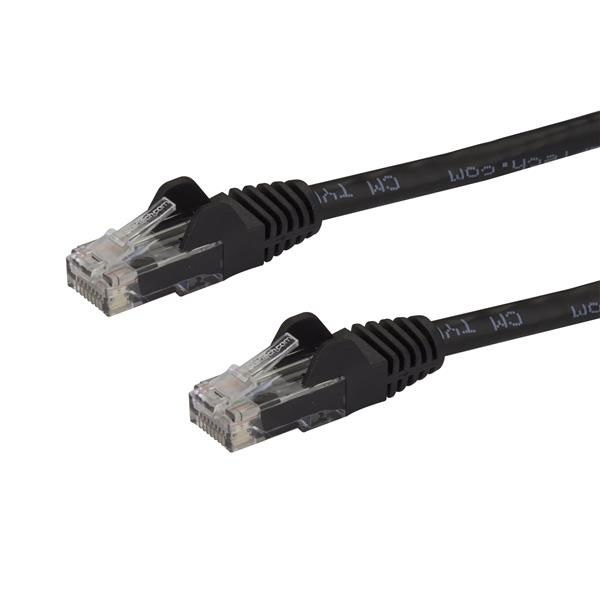 StarTech.com 100 ft Black Cat6 / Cat 6 Snagless Patch Cable 100ft - Patch cable - RJ-45 (M) to RJ-45 (M) - 30.5 m - UTP - CAT 6 - snagless - black