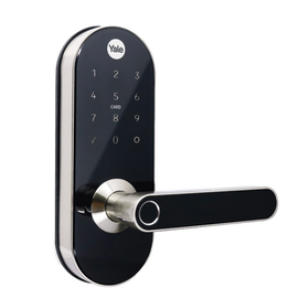 Cerradura Digital  YMC420 / con Teclado Táctil / lector de Tarjetas / Huellas /  Incluye HUB / compatible con YALE CONNECT