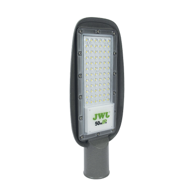 Luminaria LED con Fotocelda 50 W/ 100 - 265 V CA ~50/60 Hz / Color Blanco/ Dimensiones 160 x 390 x 78 mm / Ángulo de Luz 135°.