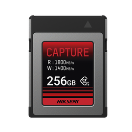 Memoria CFexpress tipo B / Clase 10 de 256 GB / Especializada para Cámaras de Fotografía y Video  / 1800 MB/s Lectura / 1400 MB/s Escritura